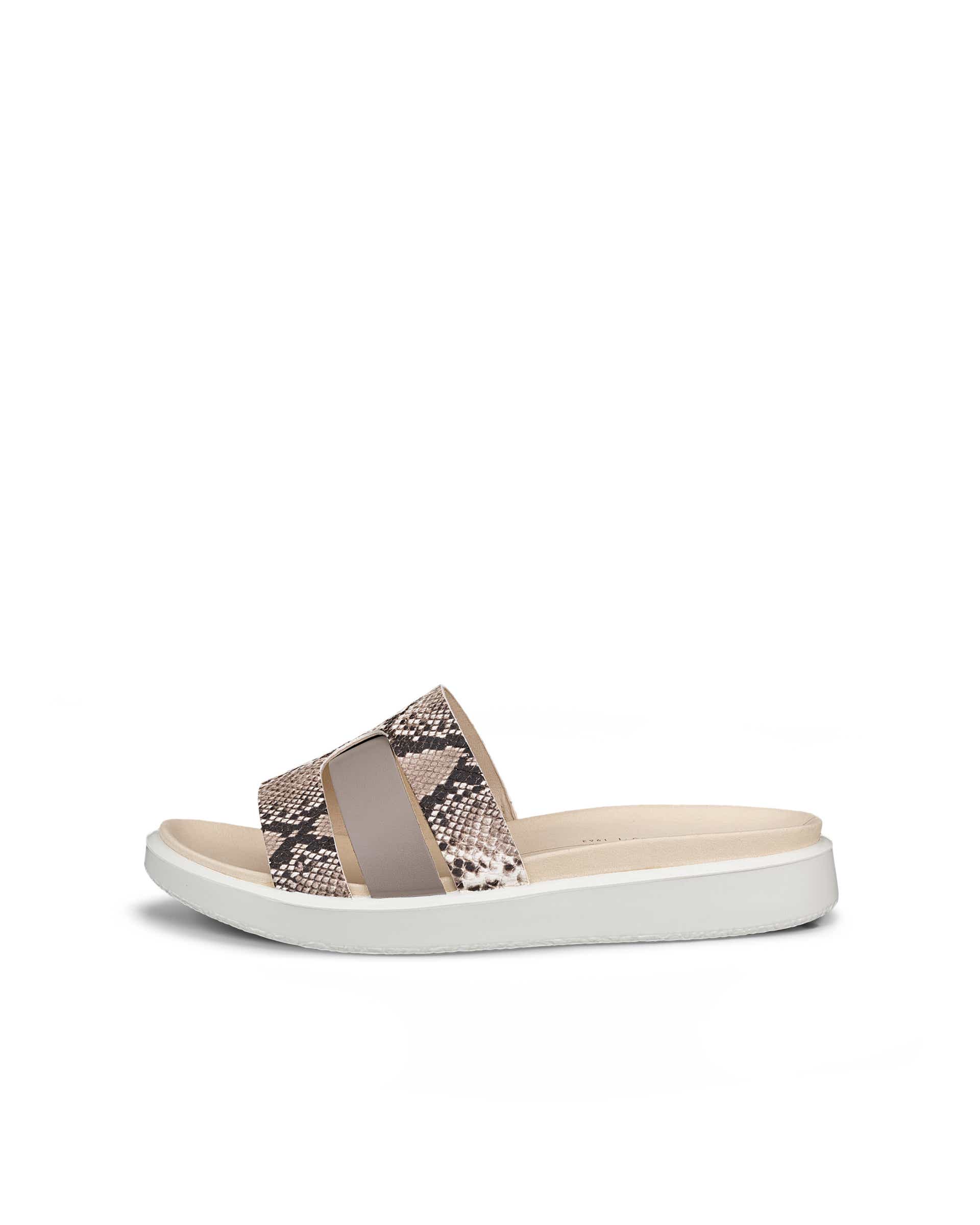 Women's ECCO® Flowt Leather Slide - Metallics - Outside