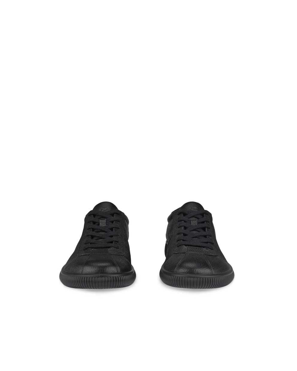 ECCO® Soft Zero baskets en cuir pour homme - Noir - Front pair