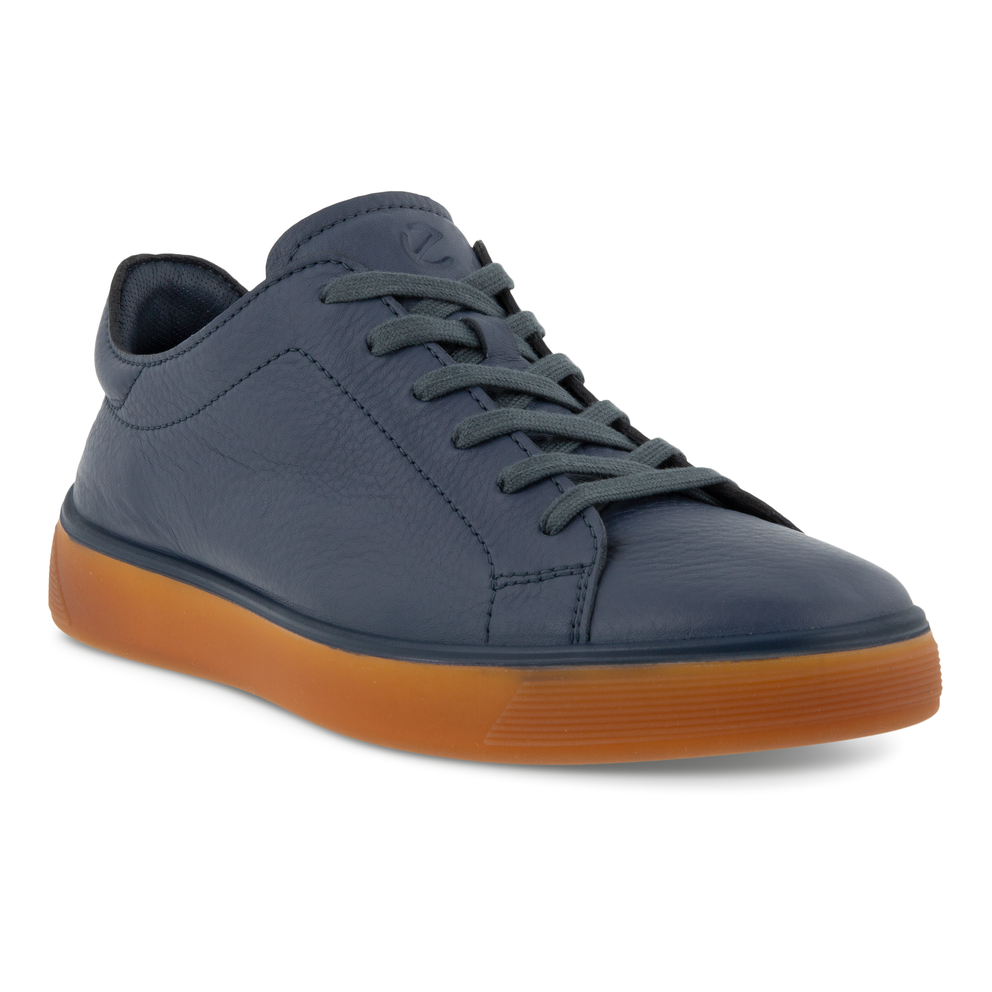 ECCO Men's Street Tray Sneaker - Blue - Main