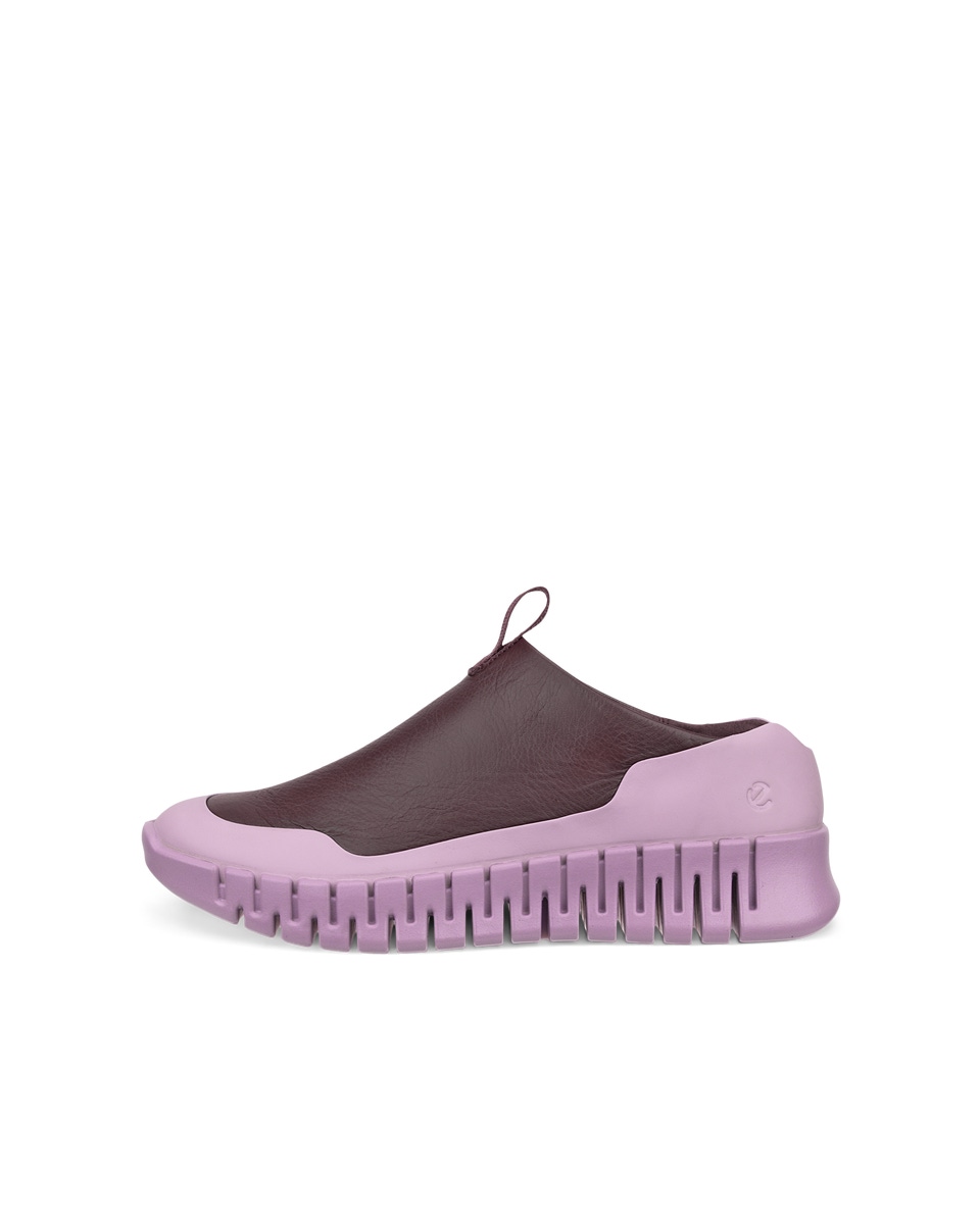 Women s ECCO Gruuv Leather Slip On Purple