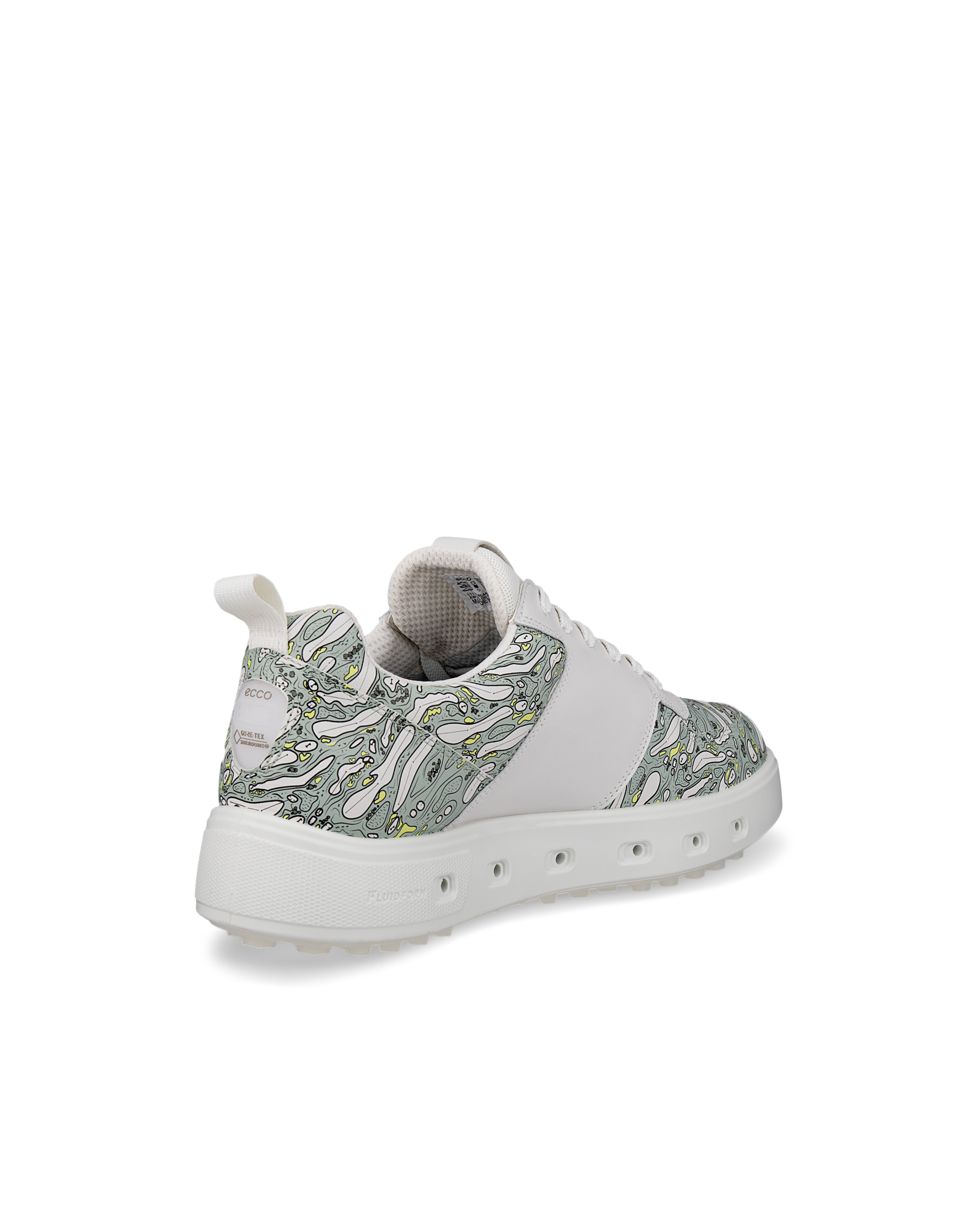 ゴルフホワイトレザー シューズ ECCO Golf Street 720 Hybrid メンズ レザーGore-Texゴルフ
