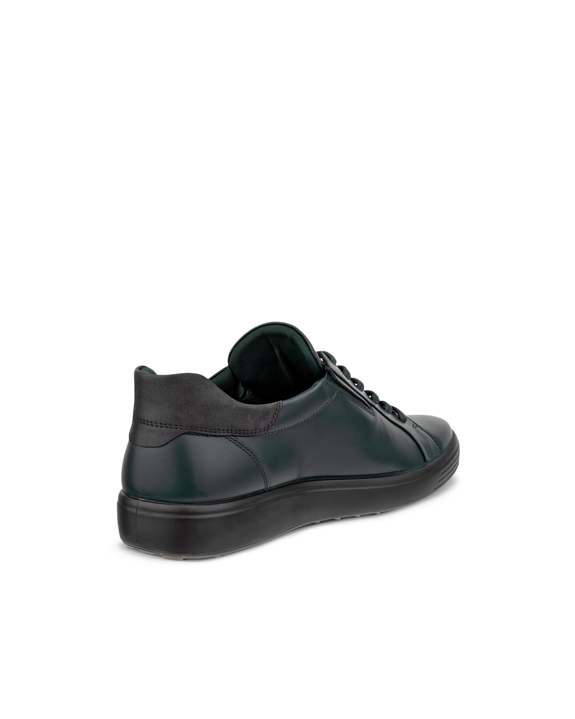 Men's ECCO® Soft 7 Leather Slip-In Sneaker - Green - Back