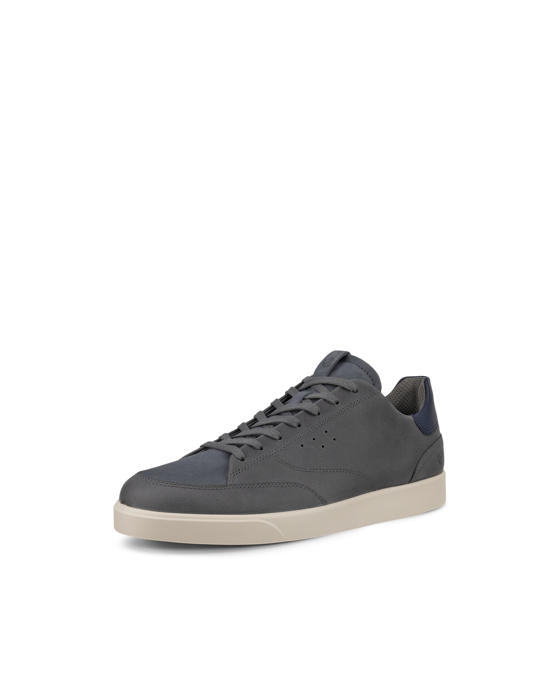 Men's ECCO® Street Lite Leather Sneaker - Grey - Main