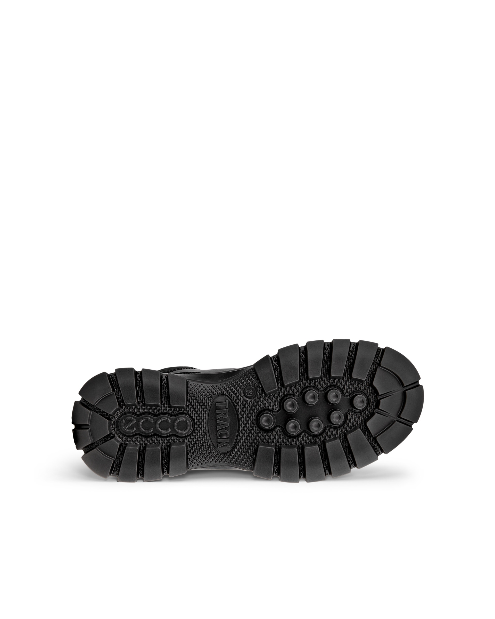 ECCO Track 30 ウィメンズ レザーウォータープルーフレースアップブーツ - 黒 - Sole