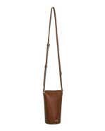 ECCO® Pot Pebbled Leather Crossbody Bag - Brown - Main