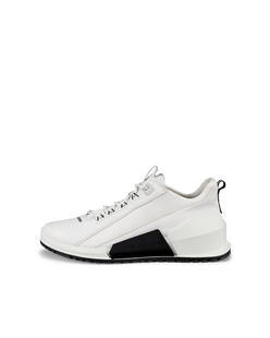 Men's ECCO® BIOM 2.0 Leather Sneaker - White - Outside