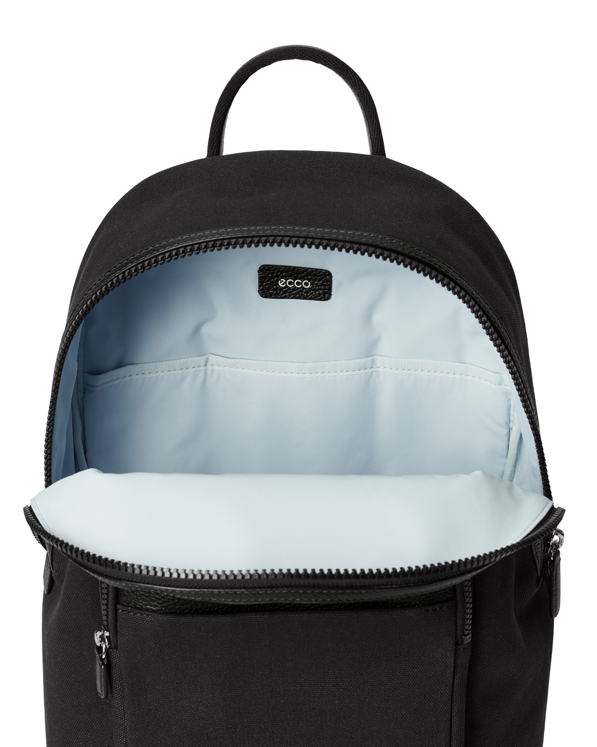 ECCO® Large Textile Backpack - Black - Inside