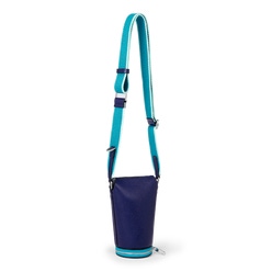 ECCO® Pot Nook Combi Leather Crossbody Bag - Blue - Main