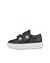 Women's ECCO® Street Platform Leather Sneaker - Black - Outside