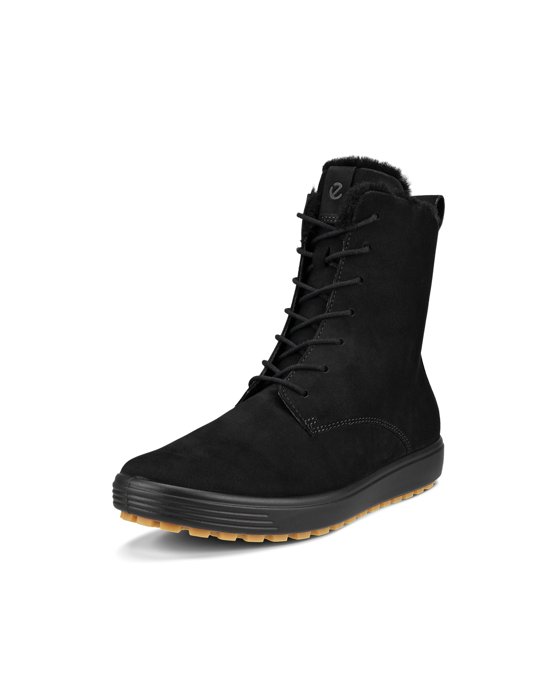 Women's ECCO® Soft 7 Tred Nubuck Mid-Cut Boot - Black - Main