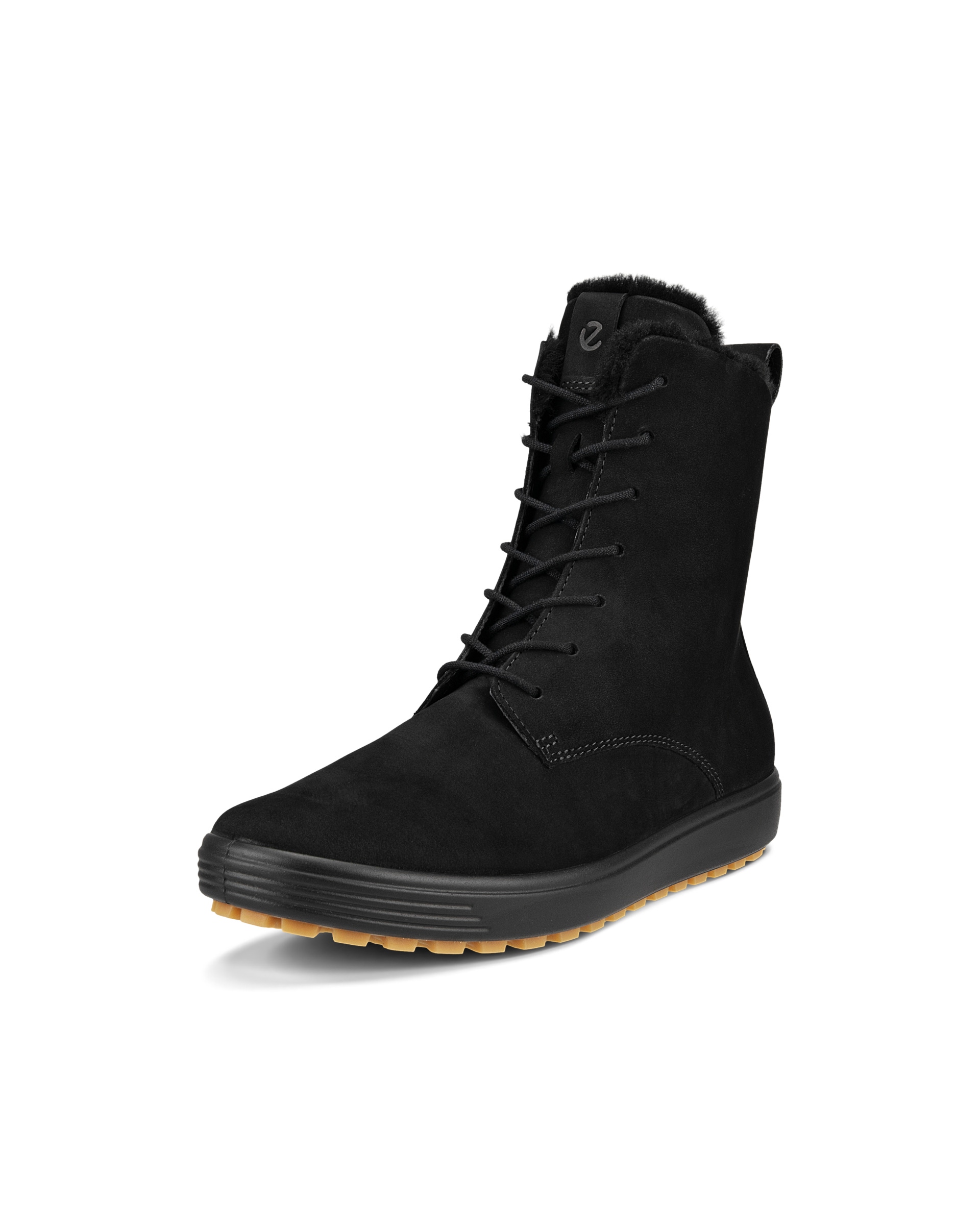 Botas de caña media de nobuk ECCO® Soft 7 Tred para mujer - Negro - Main