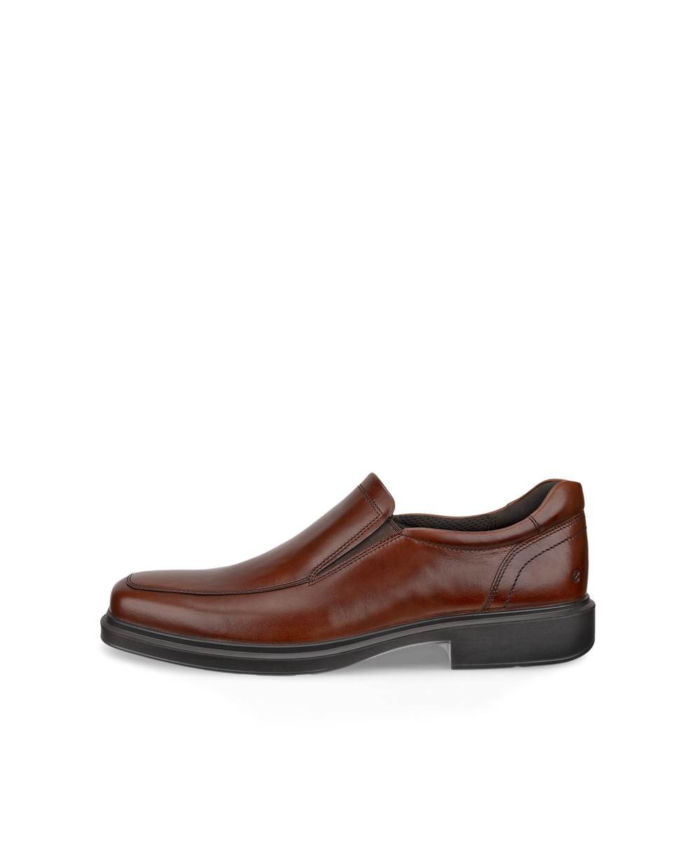 Men's ECCO® Helsinki 2 Leather Slip-On Dress Shoe - Brown - Outside