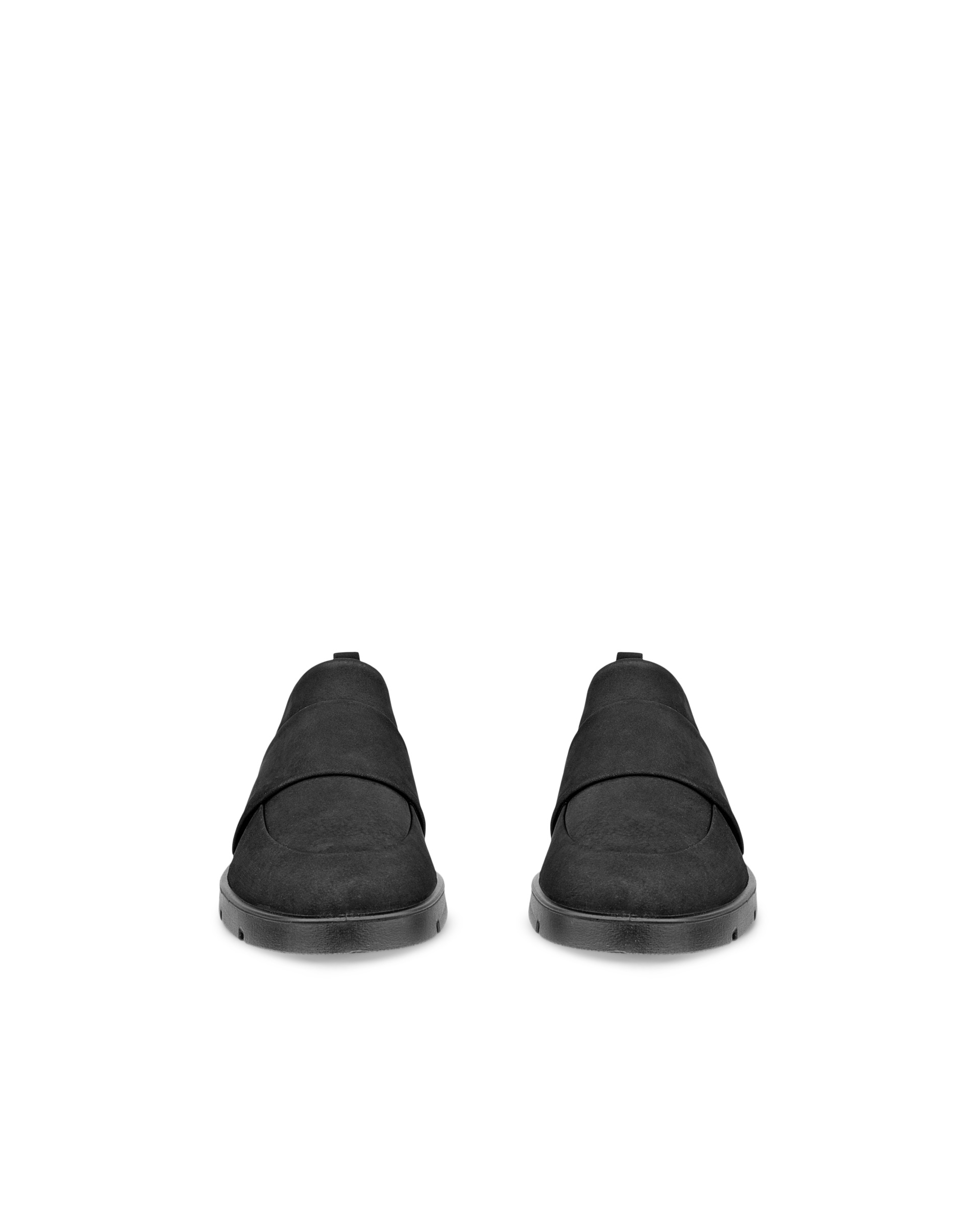 Mocasines de nobuk ECCO® Bella para mujer - Negro - Front pair