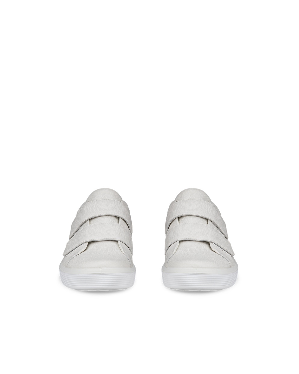 ECCO® Soft 60 baskets en cuir pour homme - Blanc - Front pair