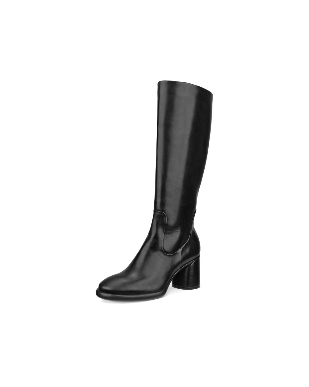 Women's ECCO® Sculpted LX 55 Leather High-Cut Boot - Black - Main