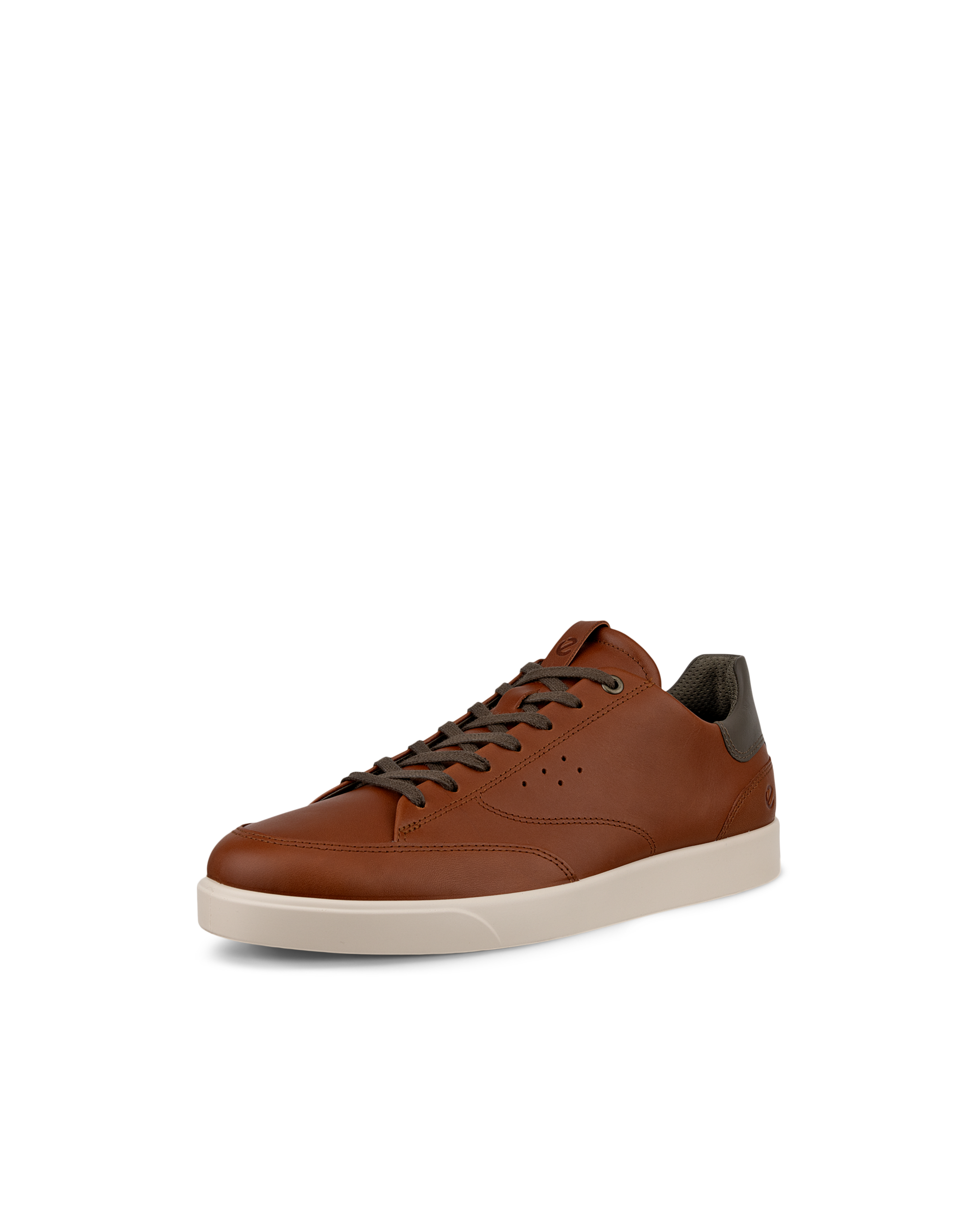 Men's ECCO® Street Lite Leather Sneaker - Brown - Main