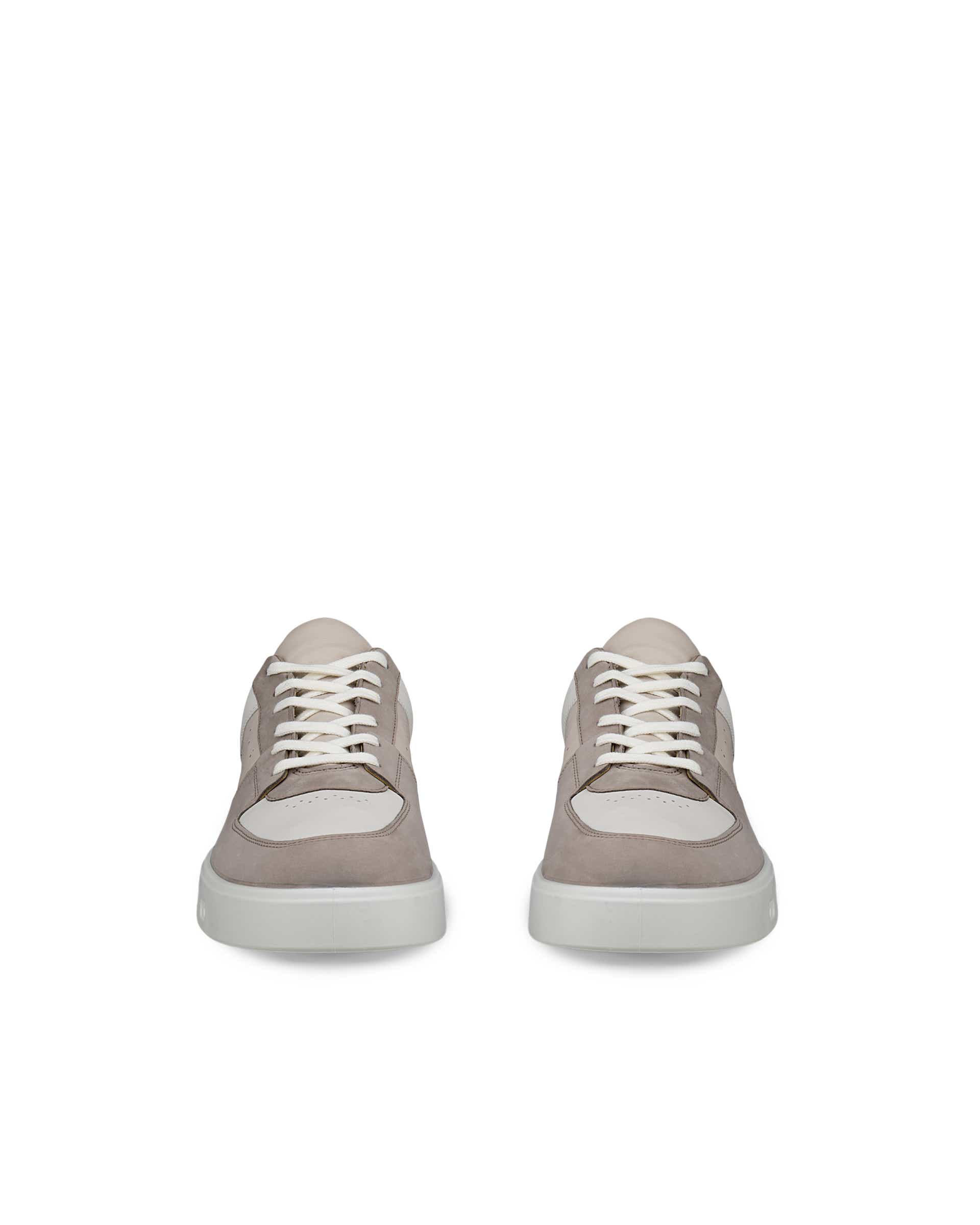 ECCO® STREET 720 baskets en nubuck Gore-Tex pour homme - Gris - Front pair