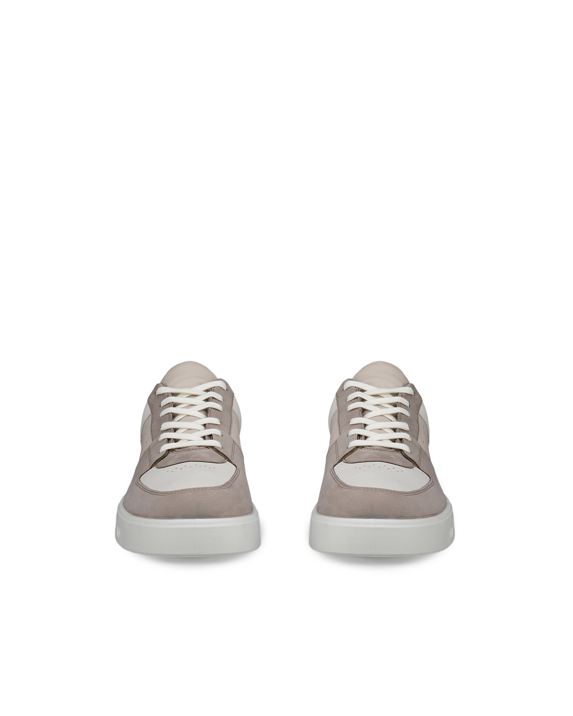 ECCO® STREET 720 baskets en nubuck Gore-Tex pour homme - Gris - Front pair