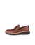 Men's ECCO® St.1 Hybrid Leather Slip-On Dress Shoe - Brown - Outside