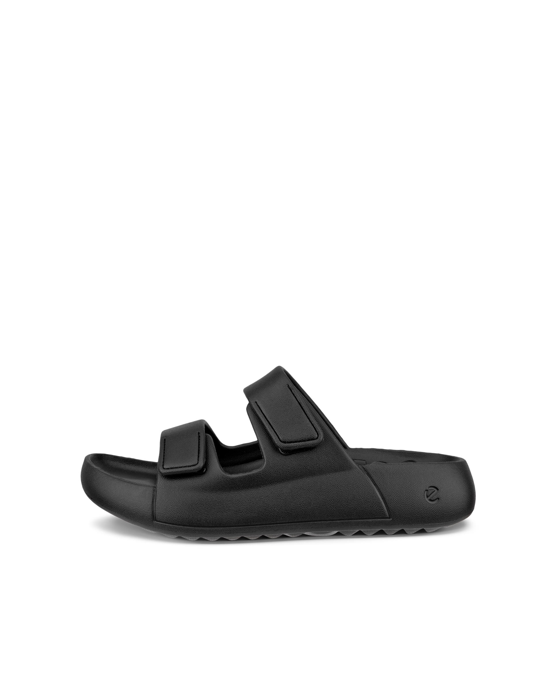 Unisex ECCO® Cozmo E Two Strap Sandal - Black - Outside