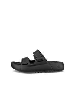 Unisex ECCO® Cozmo E Two Strap Sandal - Black - Outside