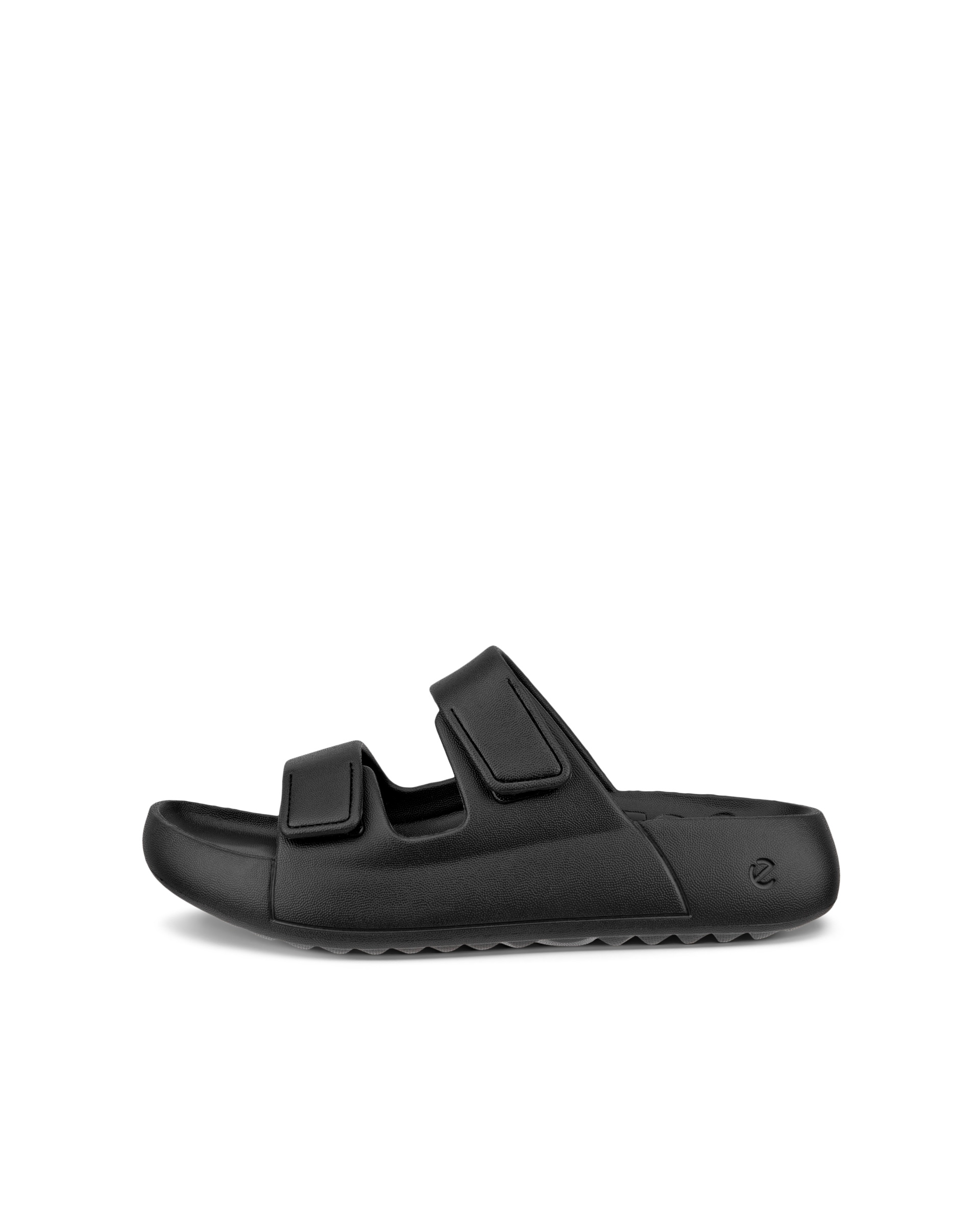 Unisex ECCO® Cozmo E Two-Strap Sandal - Black - Outside