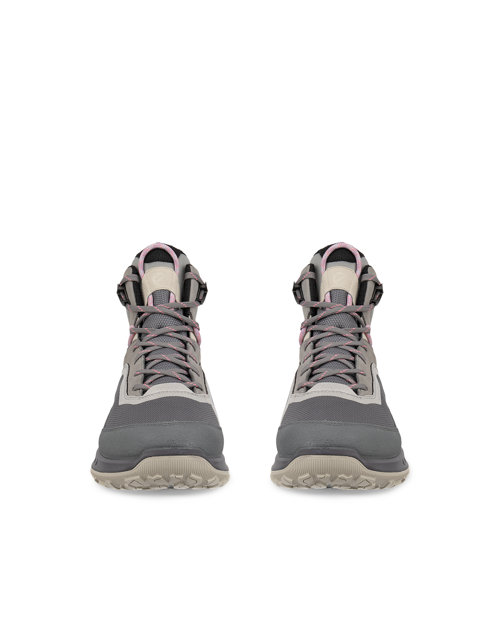 Botas de montaña impermeable de nobuk ECCO® ULT-TRN para mujer - Gris - Front pair