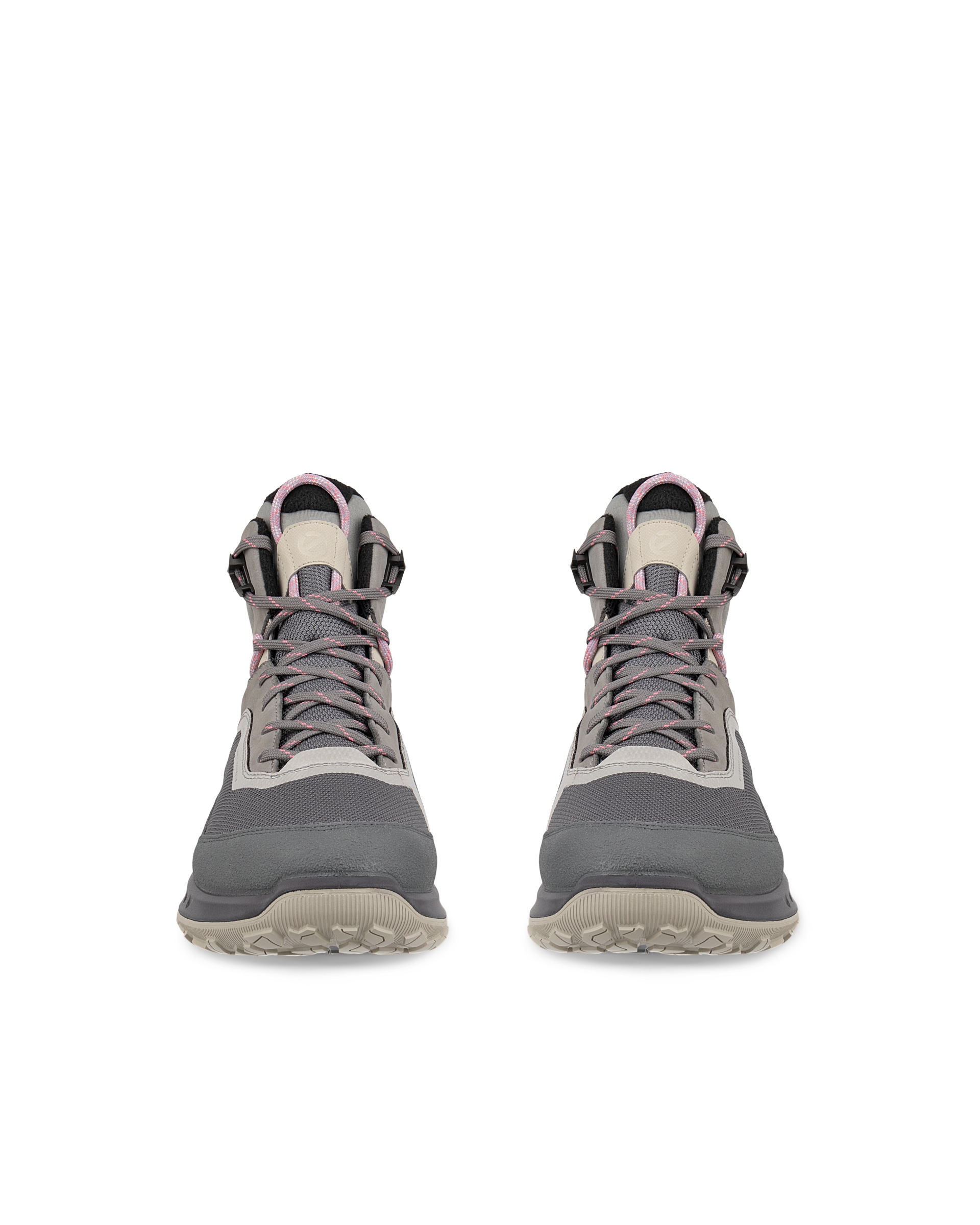 Botas de montaña impermeable de nobuk ECCO® ULT-TRN para mujer - Gris - Front pair