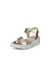 Women's ECCO® Flowt Wedge LX Leather Wedge Sandal - Metallics - Main