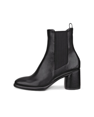 Women's ECCO® Sculpted LX 55 Leather Chelsea Boot Heel - Black - Outside