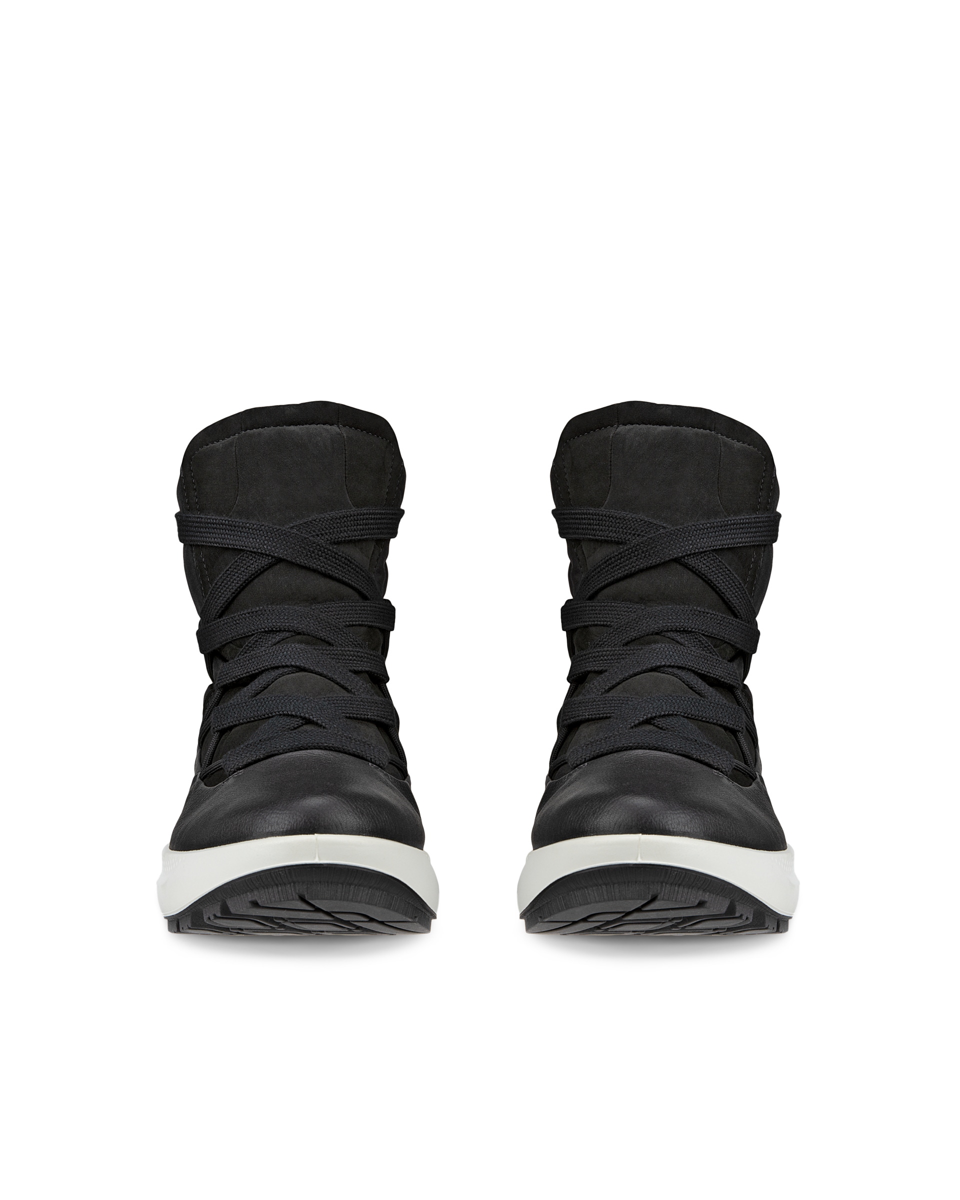 Botas de invierno de piel con Gore-Tex ECCO® Solice para mujer - Negro - Front pair