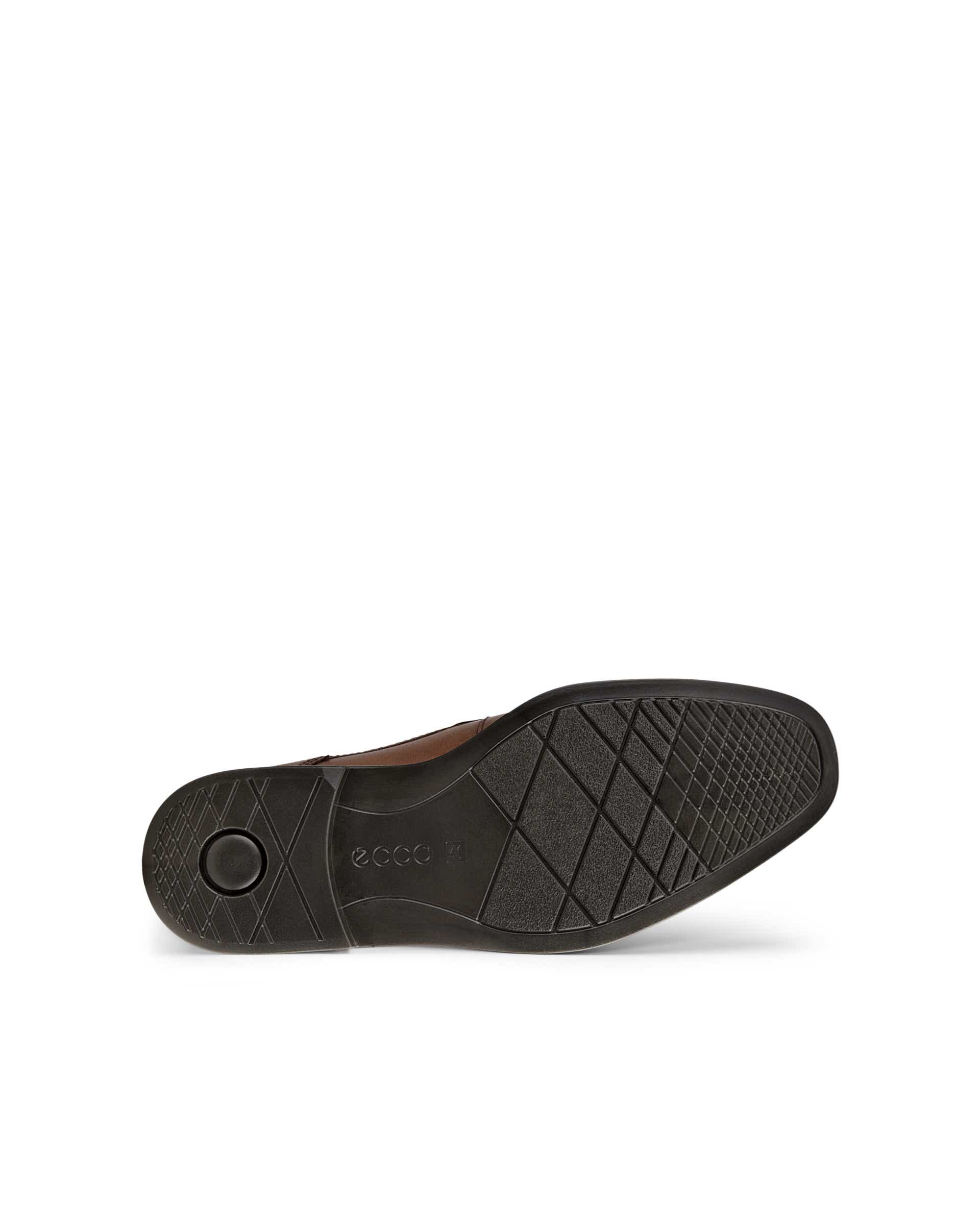ECCO Men Queenstown Plain-toe Derby Shoes - Brown - Sole