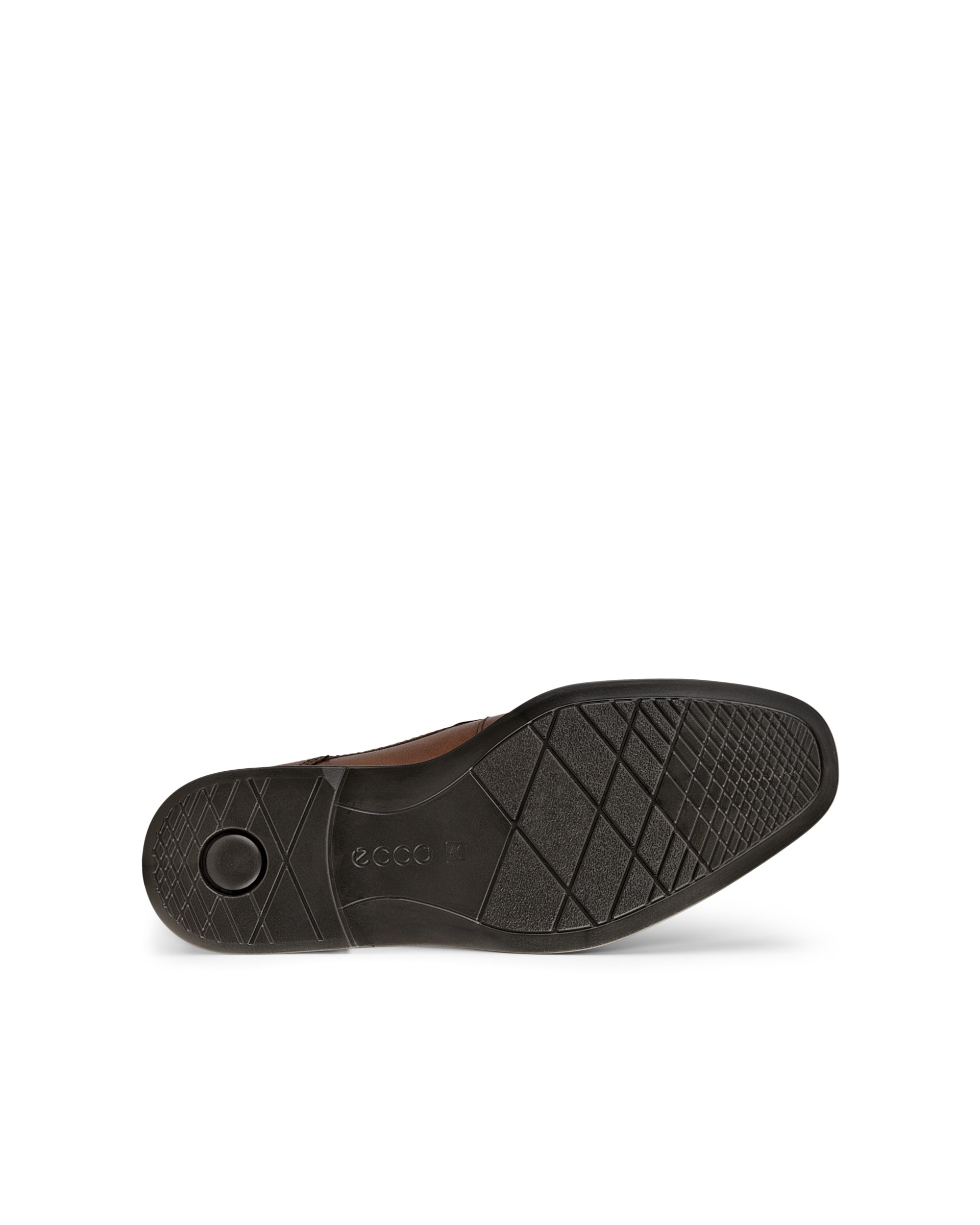 ECCO Men Queenstown Plain-toe Derby Shoes - Brown - Sole