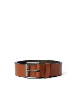 Men's ECCO® Casual Leather Belt - Brown - Main