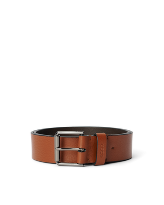 Men's ECCO® Casual Leather Belt - Brown - Main