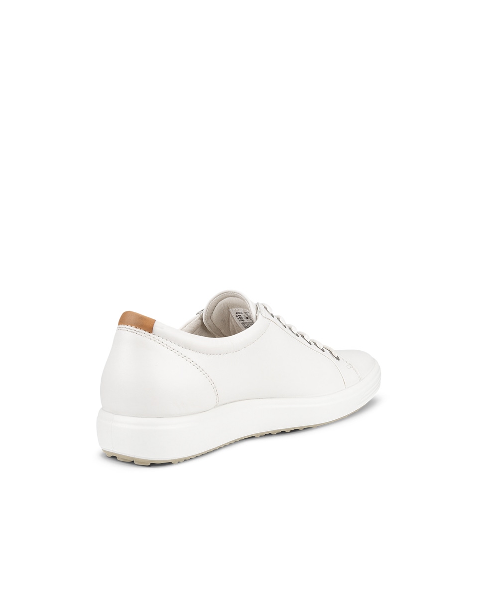 Women s ECCO Soft 7 Leather Sneaker White