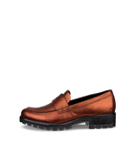 ECCO® Modtray nahast loafer naistele - Hõbedane - Outside