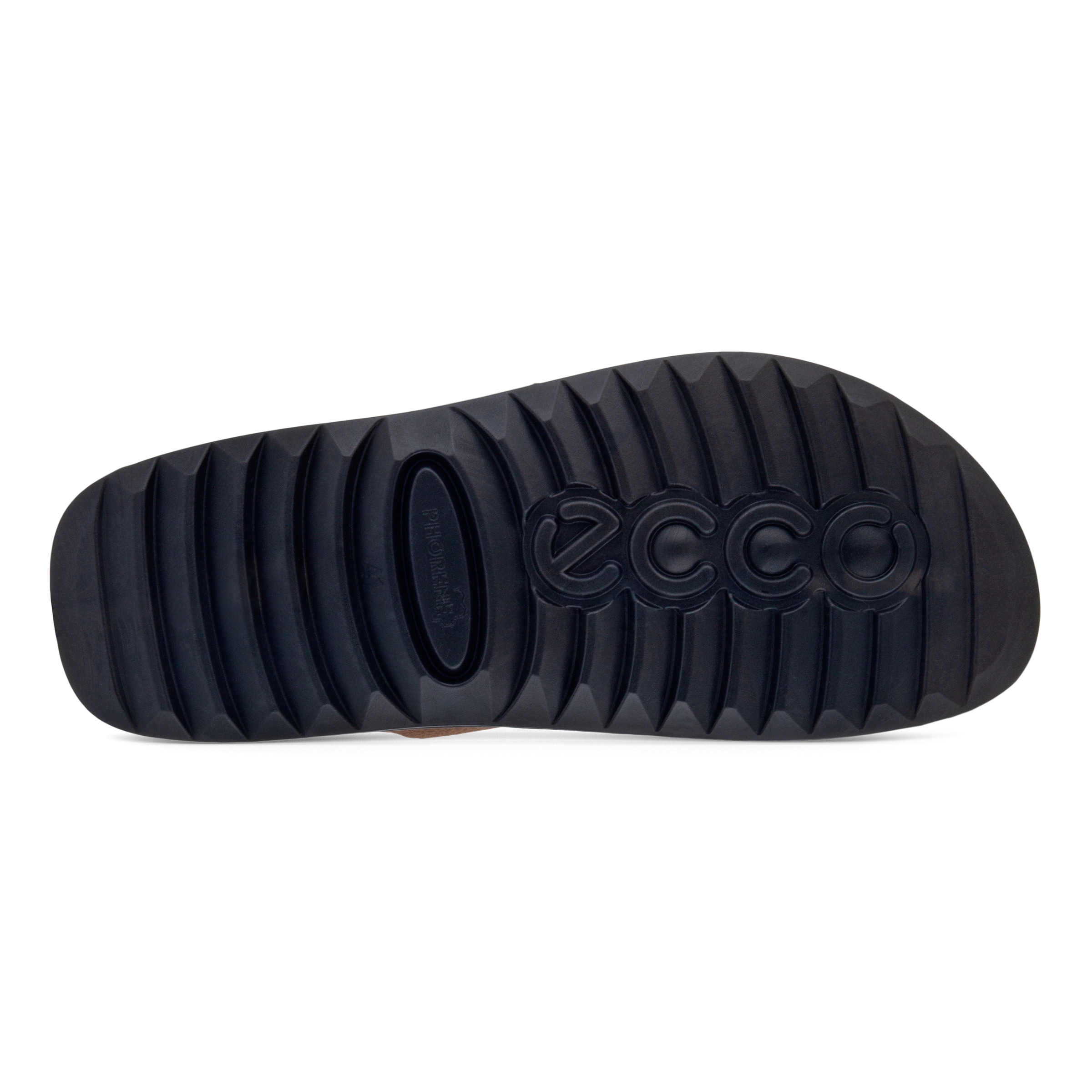 ECCO Cozmo メンズ ヌバック2ストラップサンダル - Brown - Sole