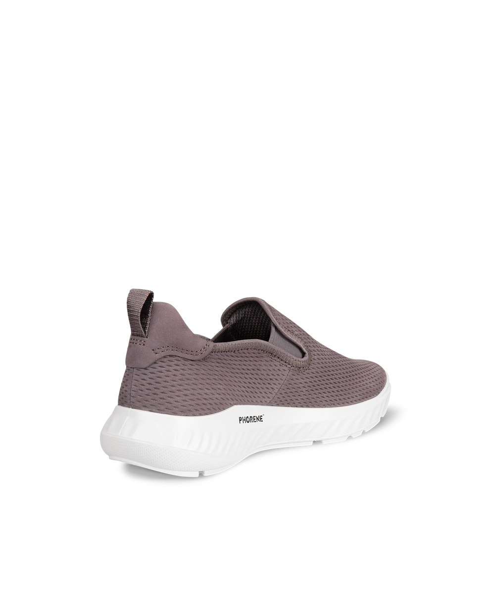 Women's ECCO® ATH-1FM Nubuck Slip-On Sneaker - Purple - Back