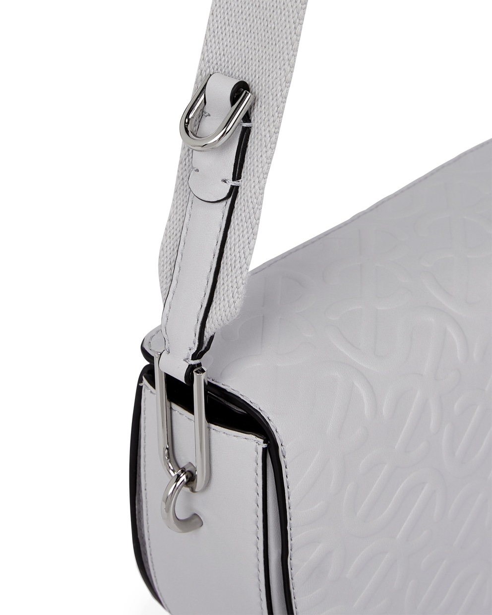 ECCO® Wave Leather Saddle Bag - Grey - Detail-1