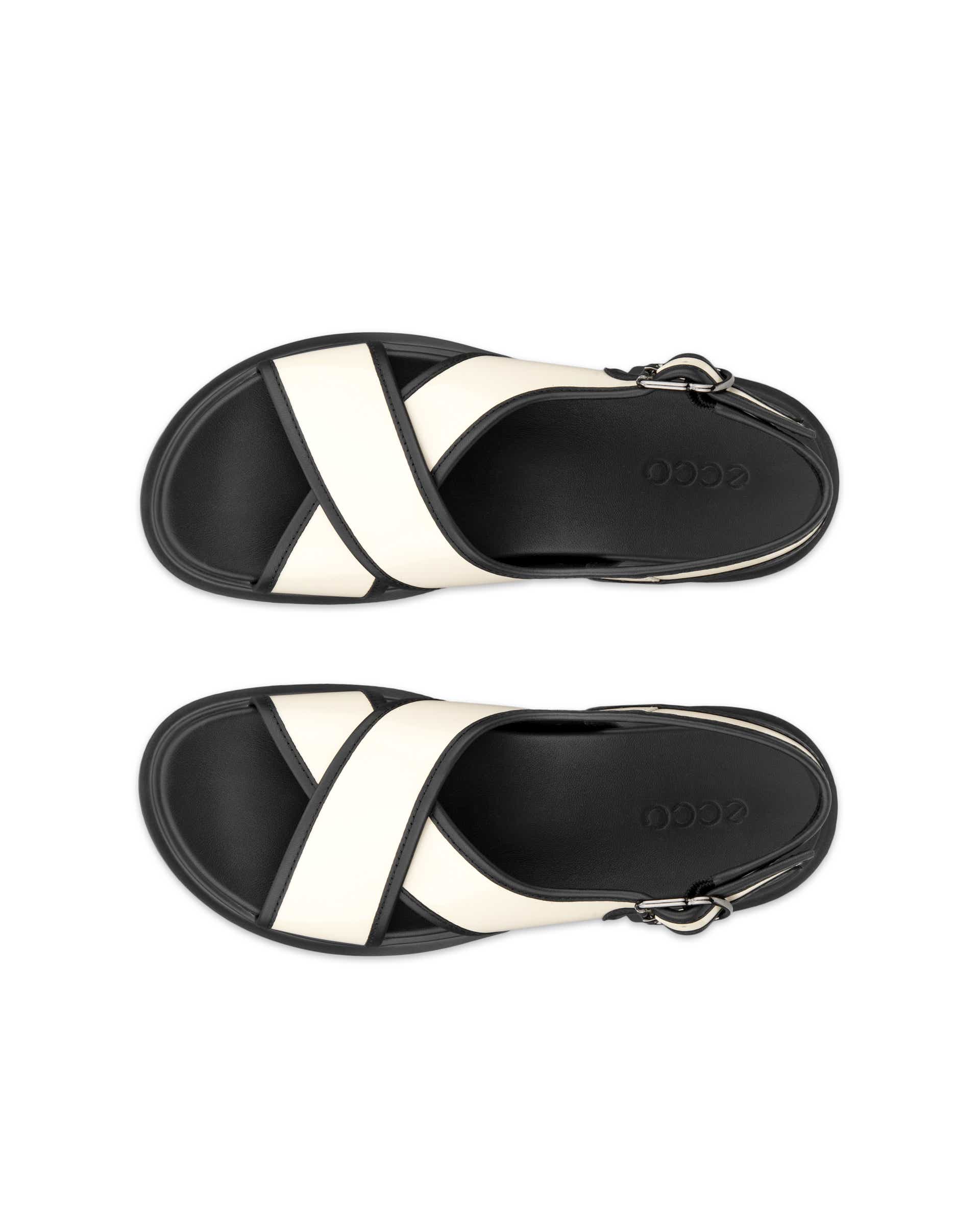 ECCO® METROPOLE SEOUL sandale en cuir pour femme - Beige - Top left pair
