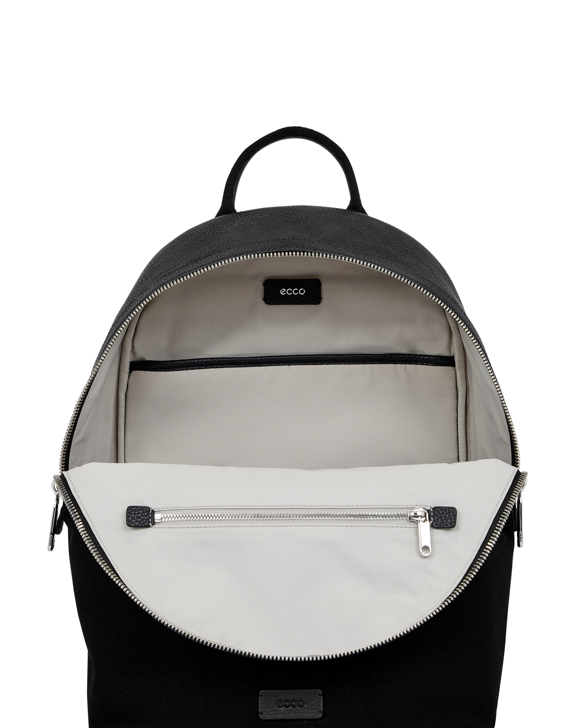 ECCOยฎ Textureblock Textile Backpack - Black - Inside