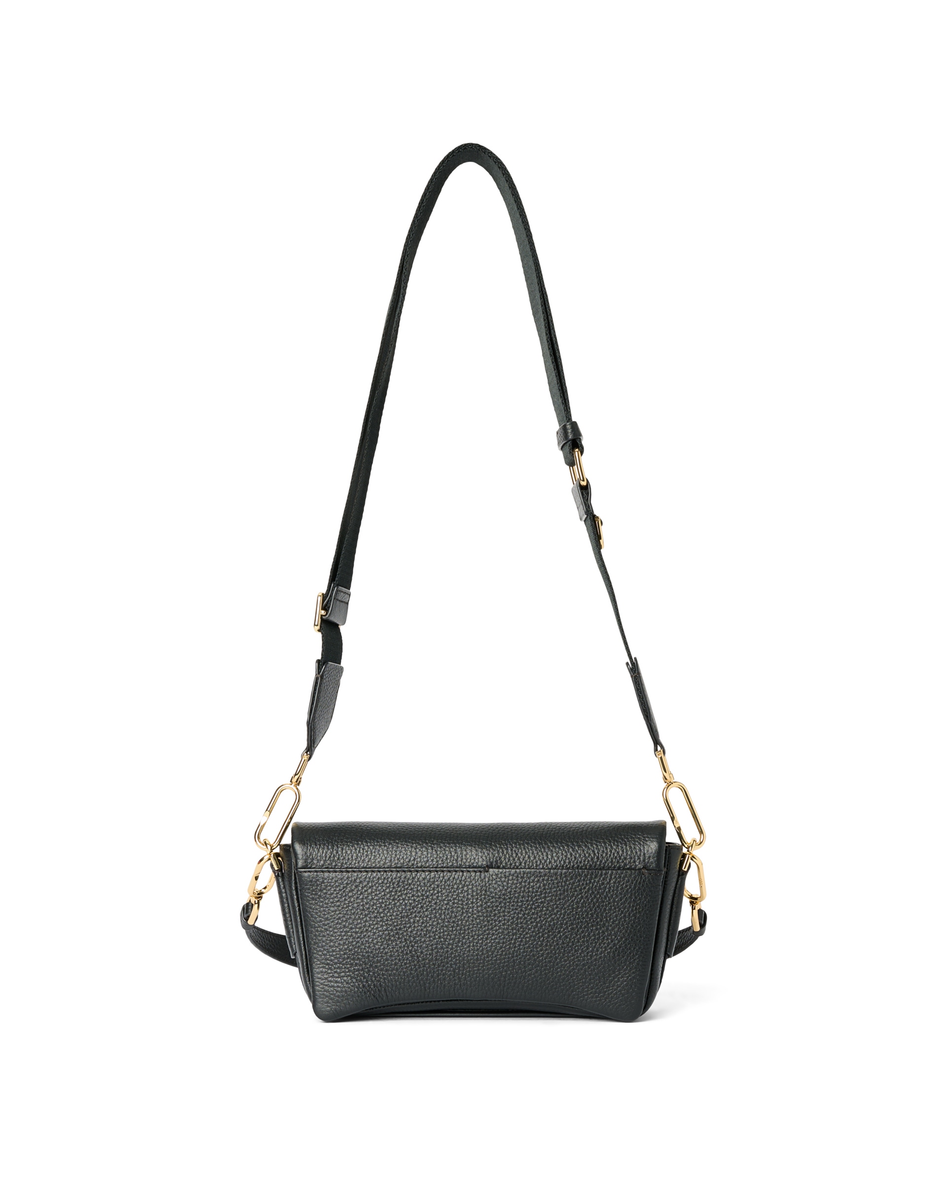 ECCO Pinch Bag M Soft Pebbled Leather - Negro - Back