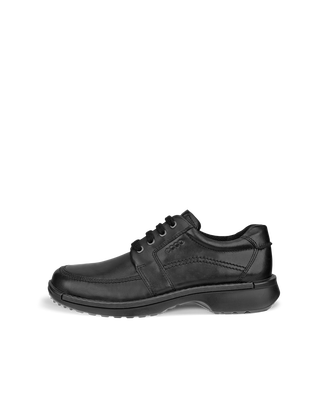 Derby en cuir à tablier aux orteils ECCO® Fusion pour hommes - Noir - Outside