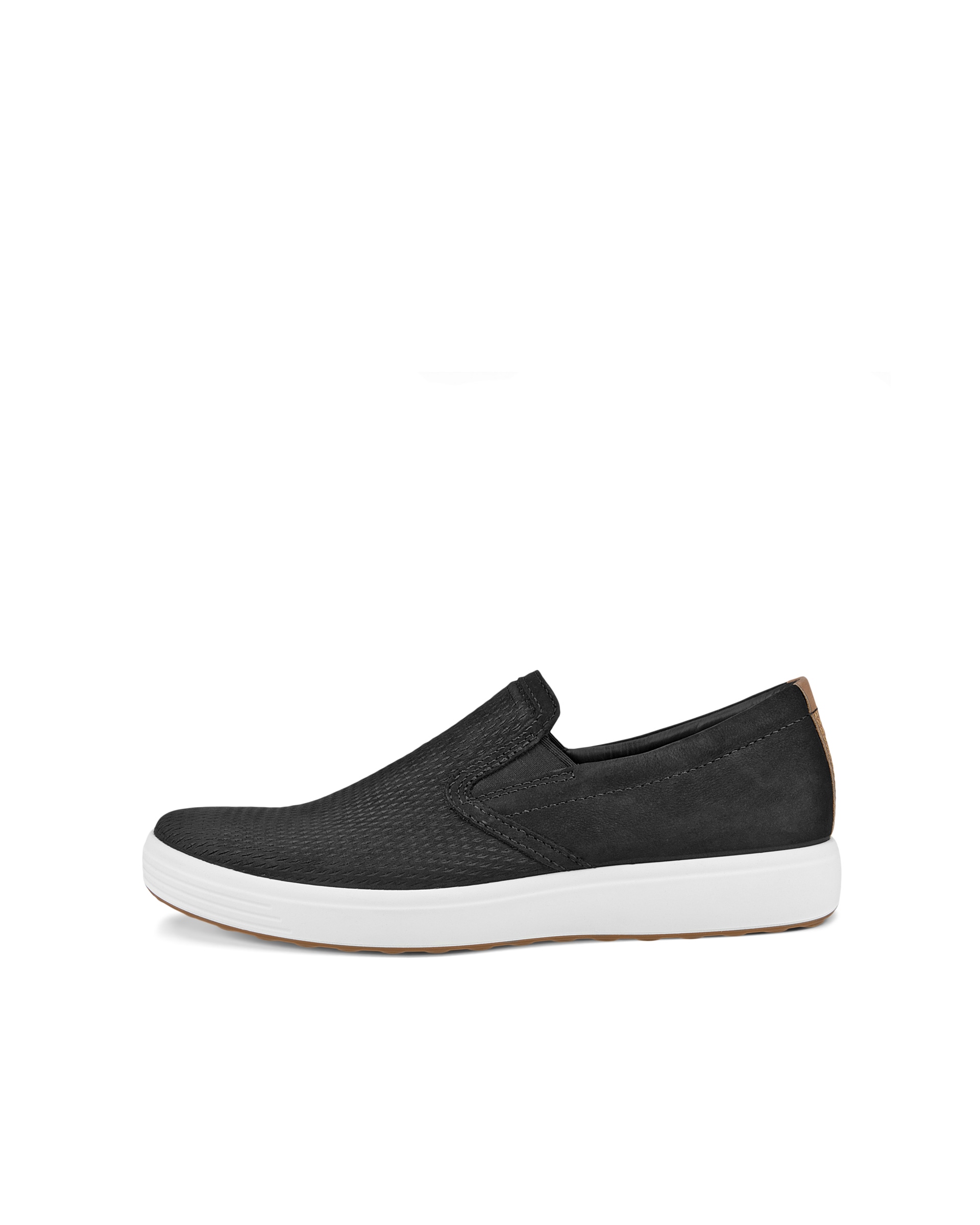 ECCO SOFT 7 MEN'S SLIP-ON - Black - Outside