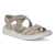 Women's ECCO® Flowt Nubuck Flat Sandal - Grey - Main