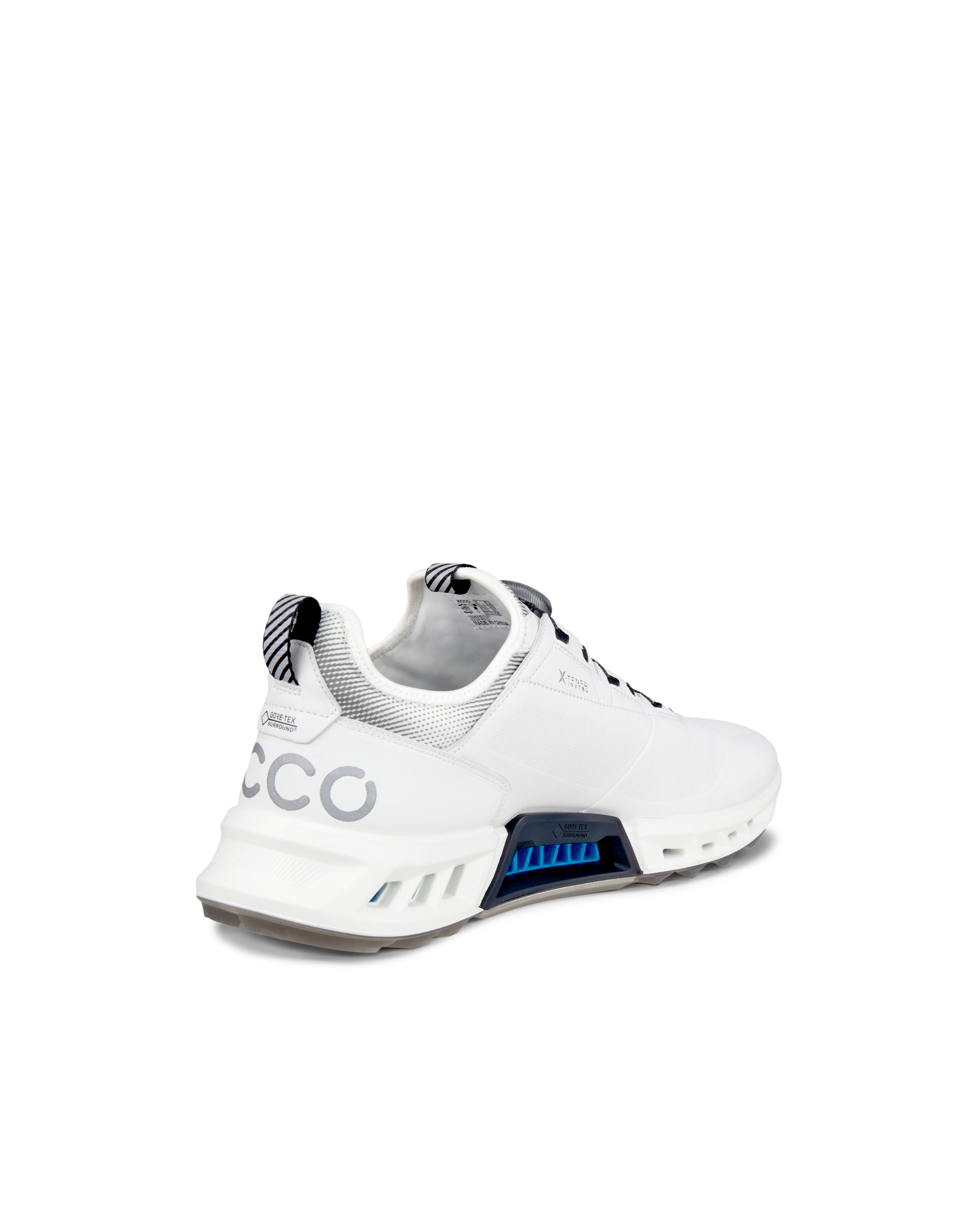 남성 ECCO® Golf Biom C4 가죽 고어텍스 골프 슈즈 - White - Back