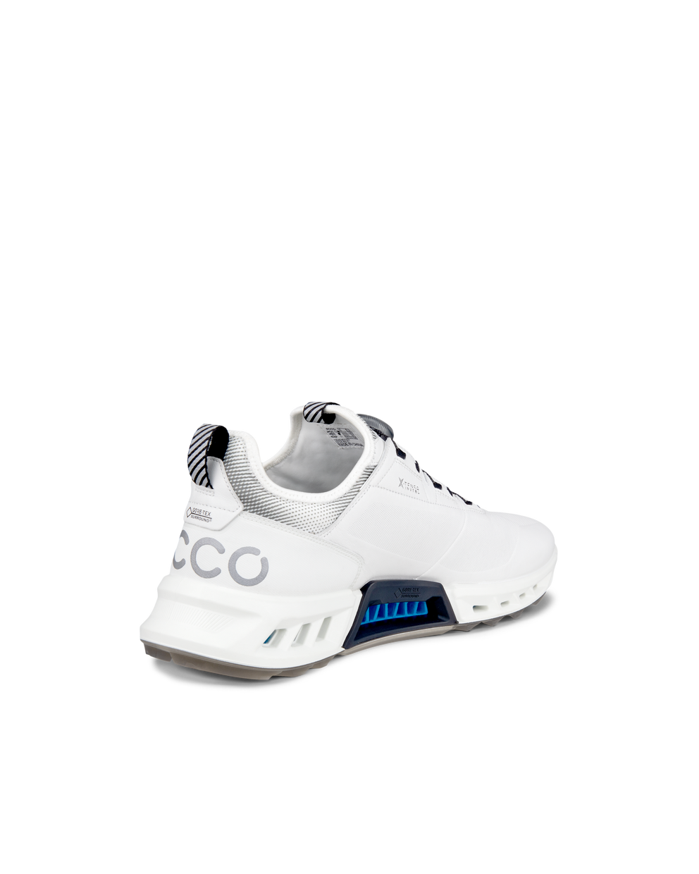 남성 ECCO® Golf Biom C4 가죽 고어텍스 골프 슈즈 - White - Back