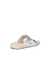 Women's ECCO® Cozmo Leather Two-Strap Sandal - Metallics - Back