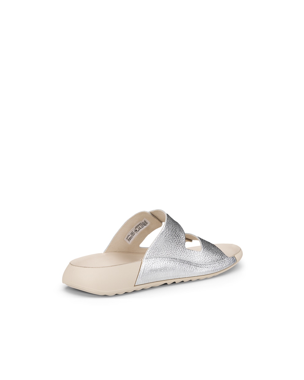 Women's ECCO® Cozmo Leather Two-Strap Sandal - Metallics - Back